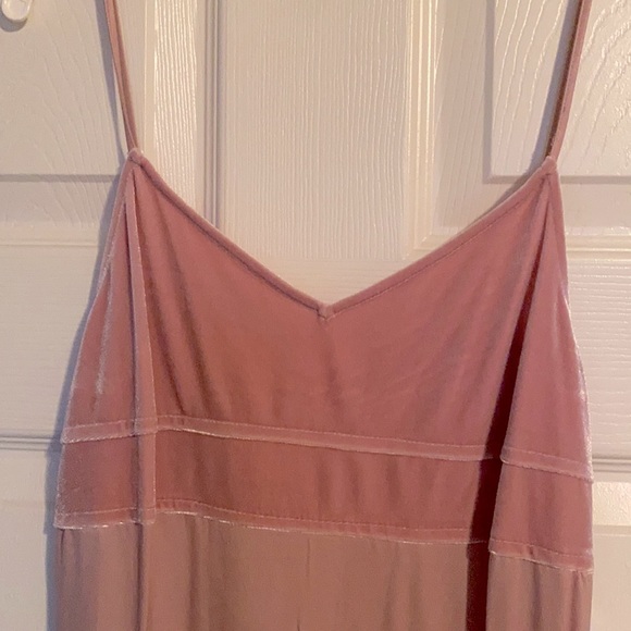 Pink Adobe Velvet & Satin Leith dress size S - Picture 3 of 6